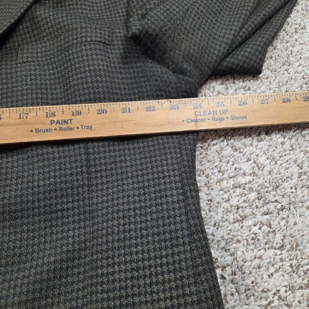 Stafford Blazer Mens 46L Brown Worsted Wool / Lambswool Sport Coat